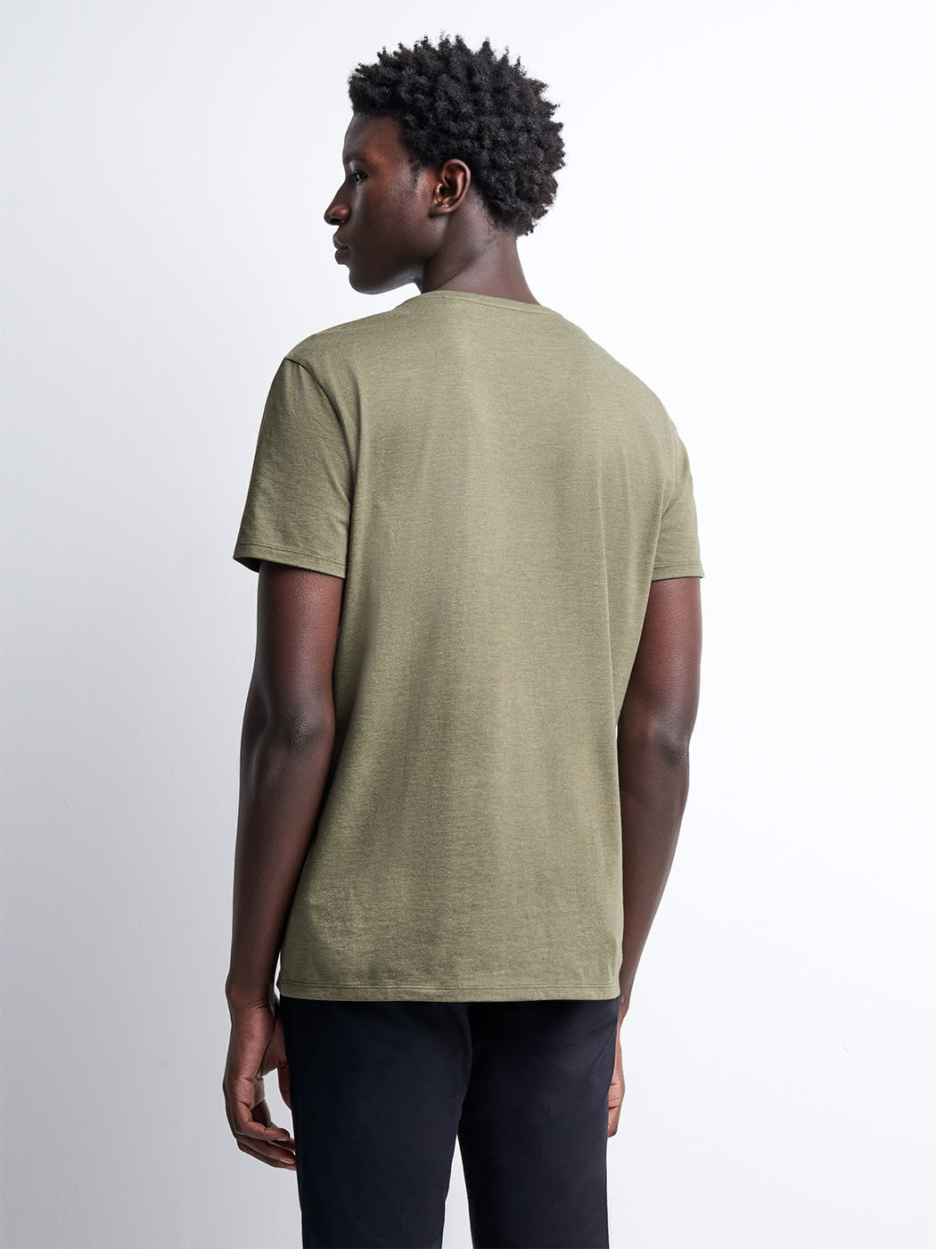 T-shirt col v en coton Supima - DEVRED 1902