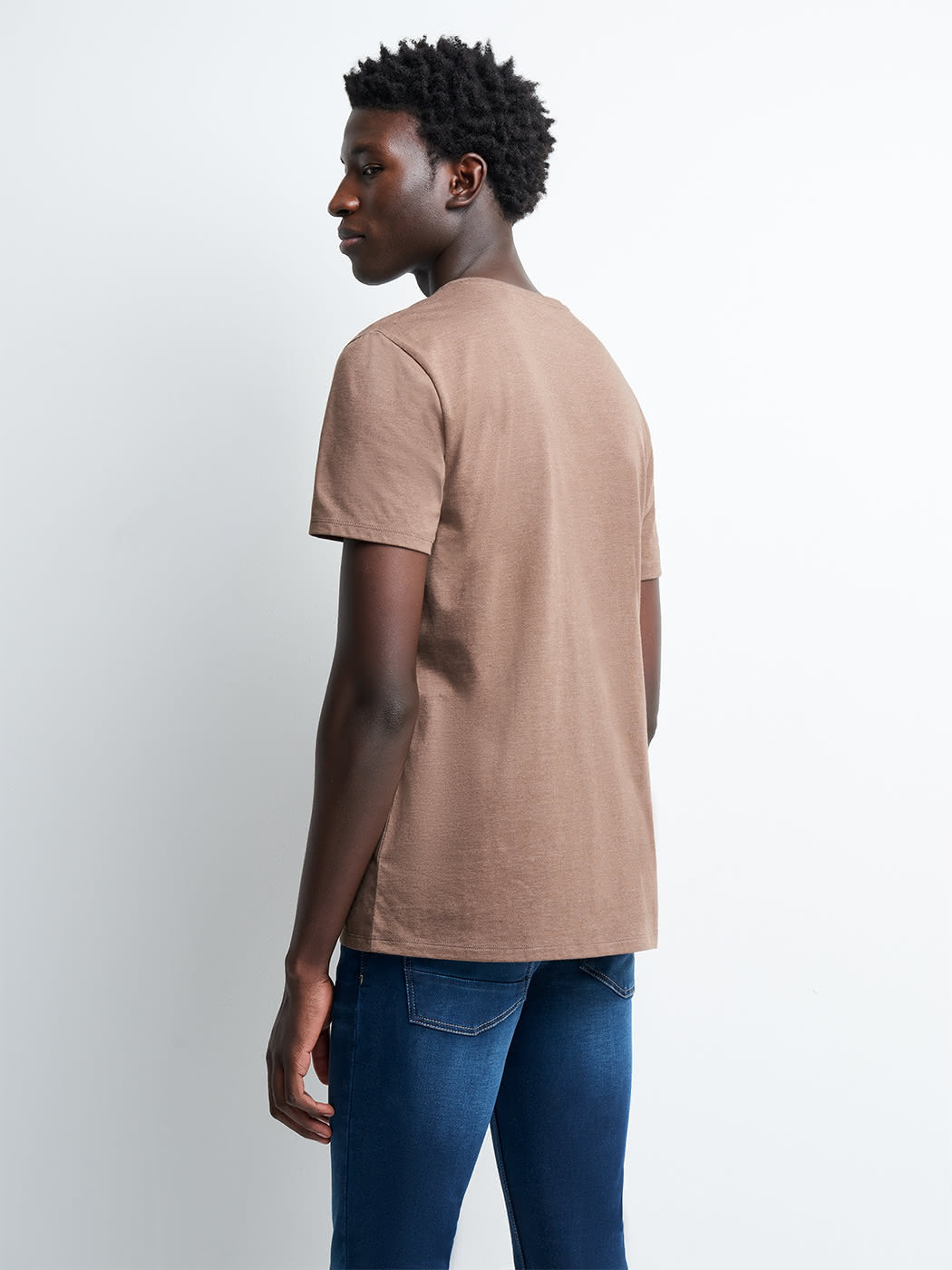 T-shirt col v en coton Supima - DEVRED 1902