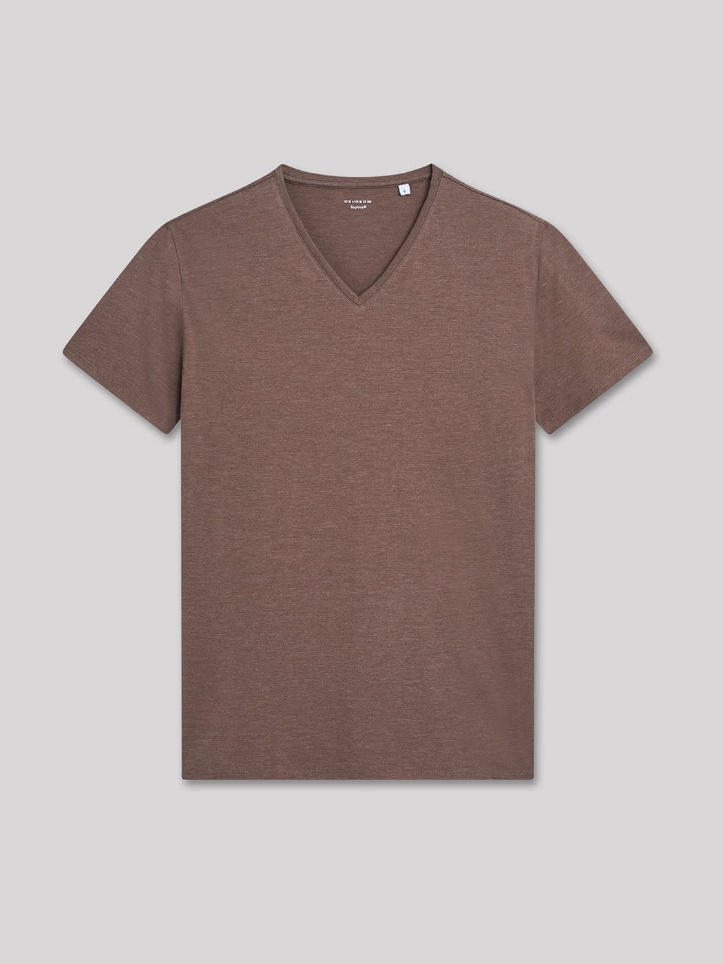 T-shirt col v en coton Supima - DEVRED 1902