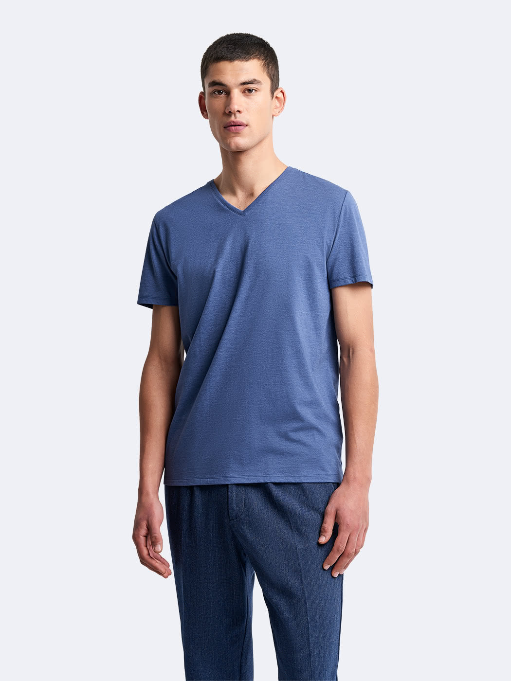 T-shirt col v en coton Supima - DEVRED 1902