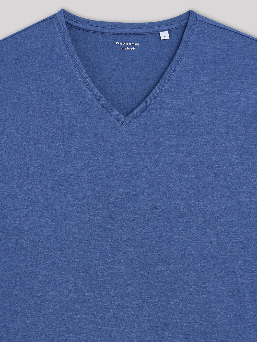 T-shirt col v en coton Supima - DEVRED 1902