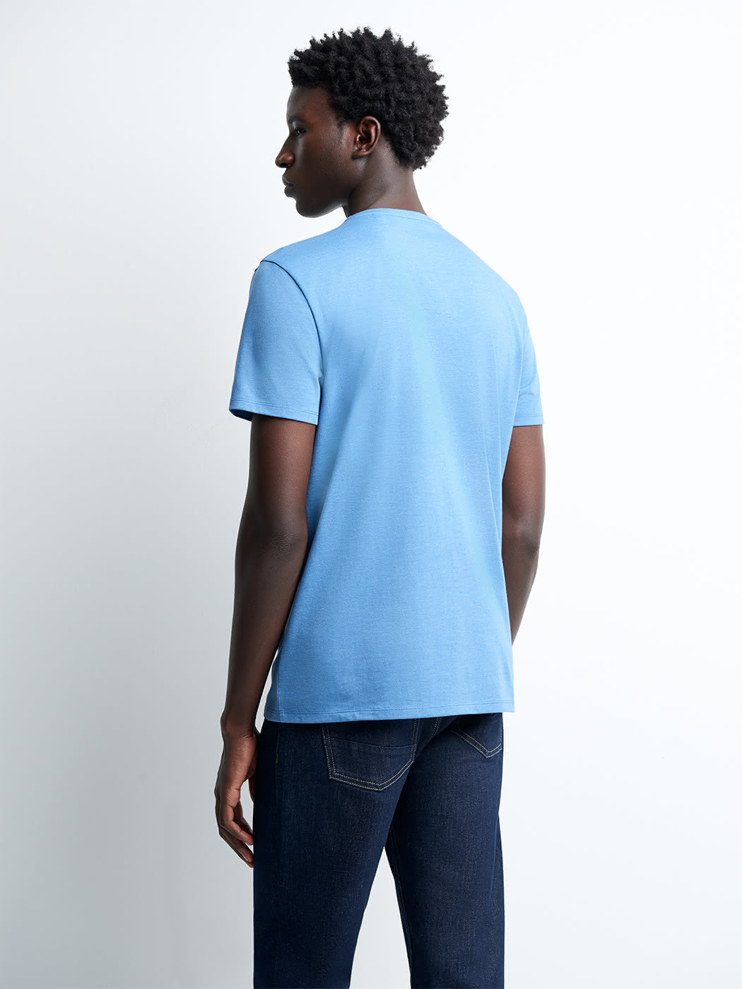 T-shirt col v en coton Supima - DEVRED 1902