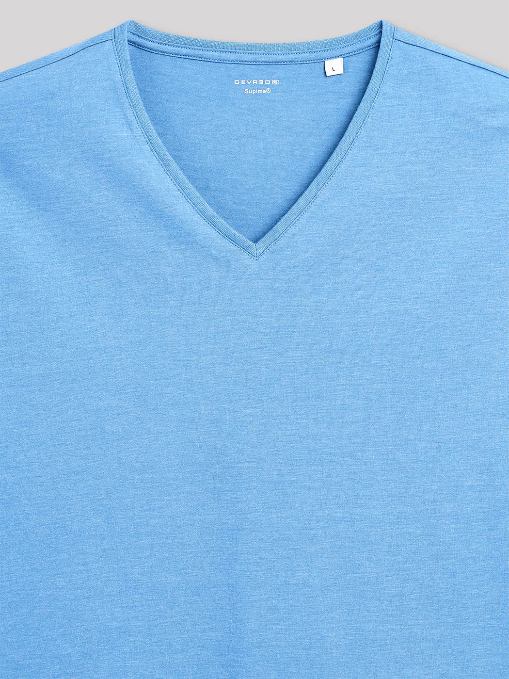 T-shirt col v en coton Supima - DEVRED 1902