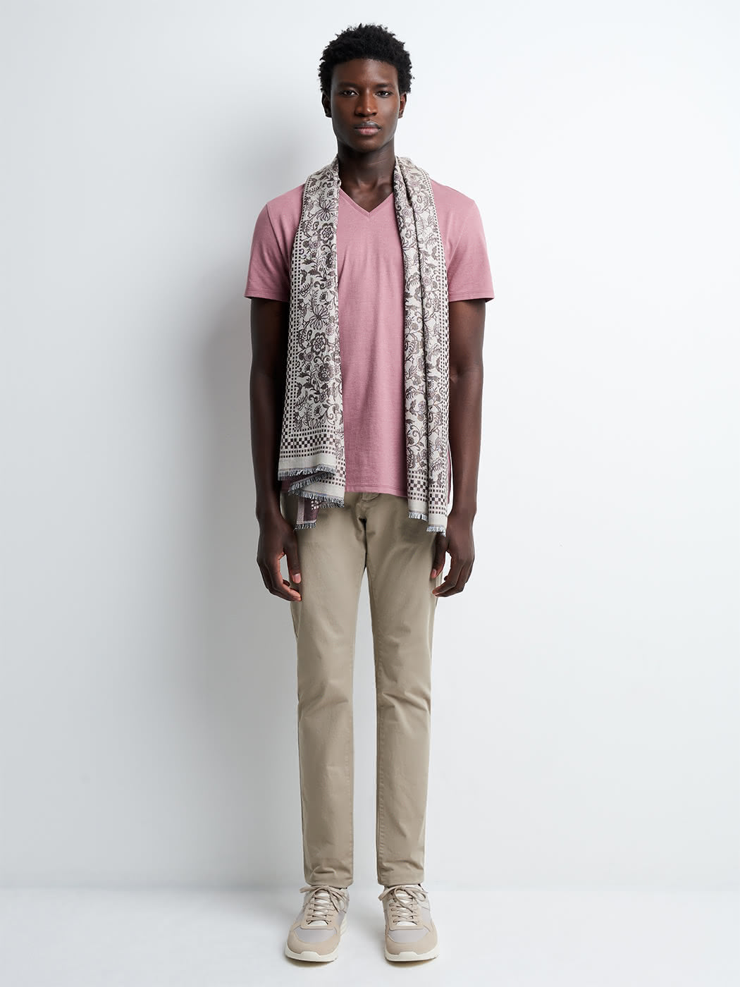T-shirt col v en coton Supima - DEVRED 1902