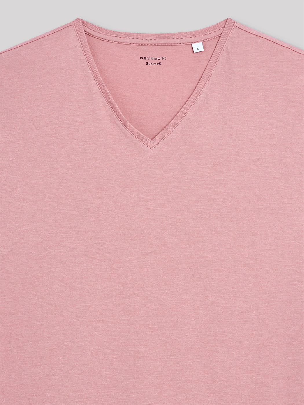 T-shirt col v en coton Supima - DEVRED 1902
