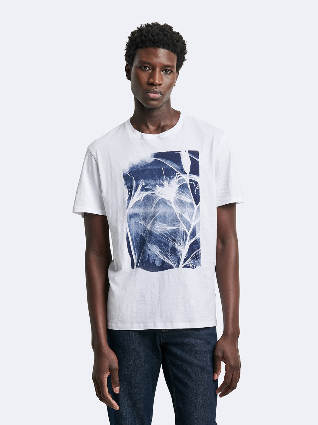 T-shirt col rond 100% coton à motif - DEVRED 1902