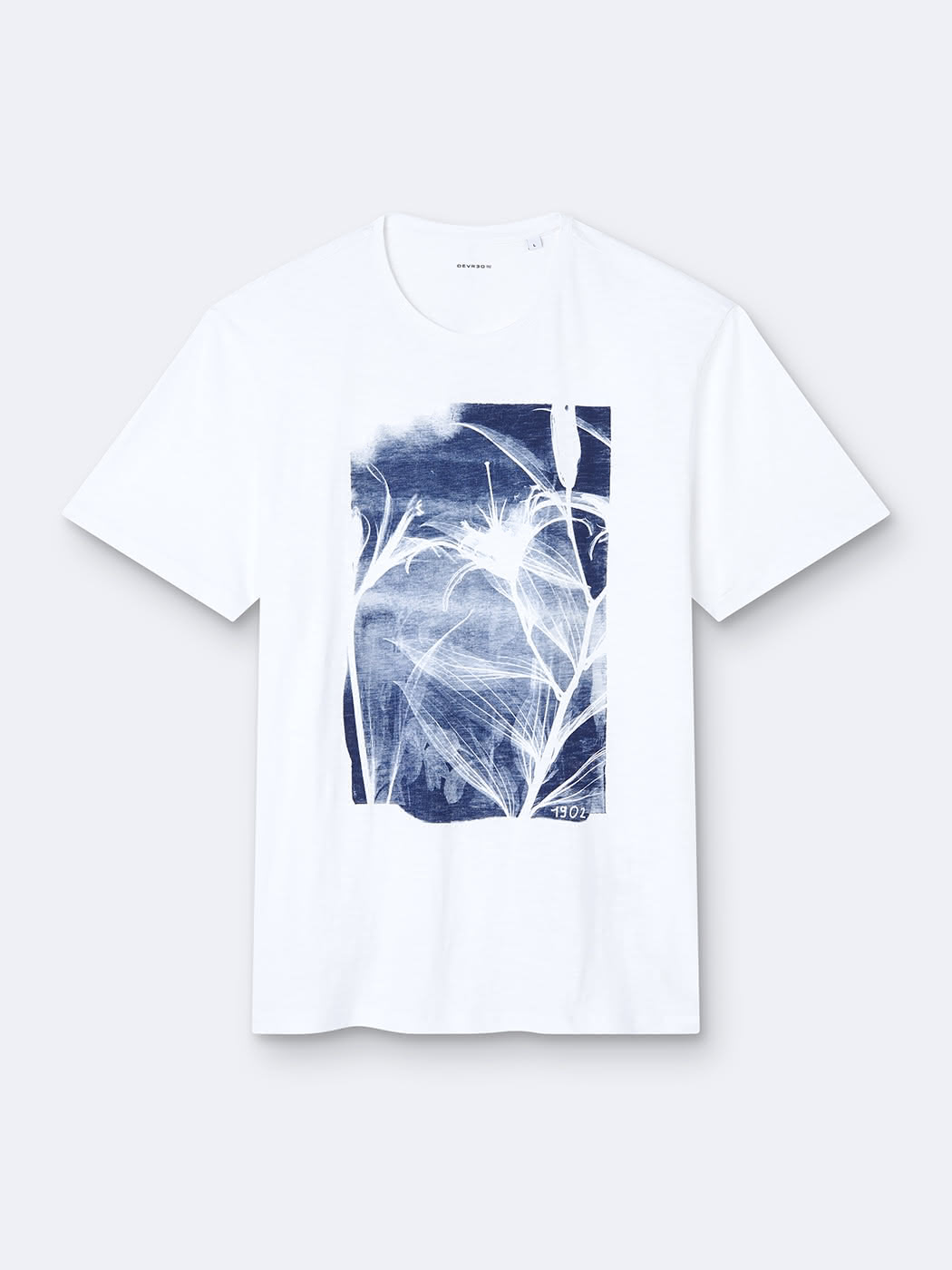 T-shirt col rond 100% coton à motif - DEVRED 1902