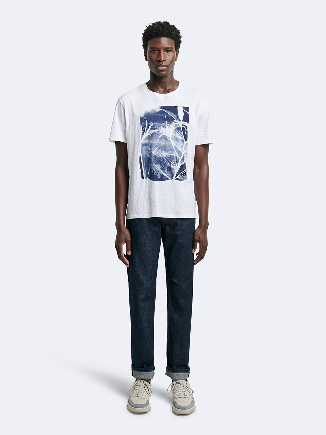 T-shirt col rond 100% coton à motif - DEVRED 1902