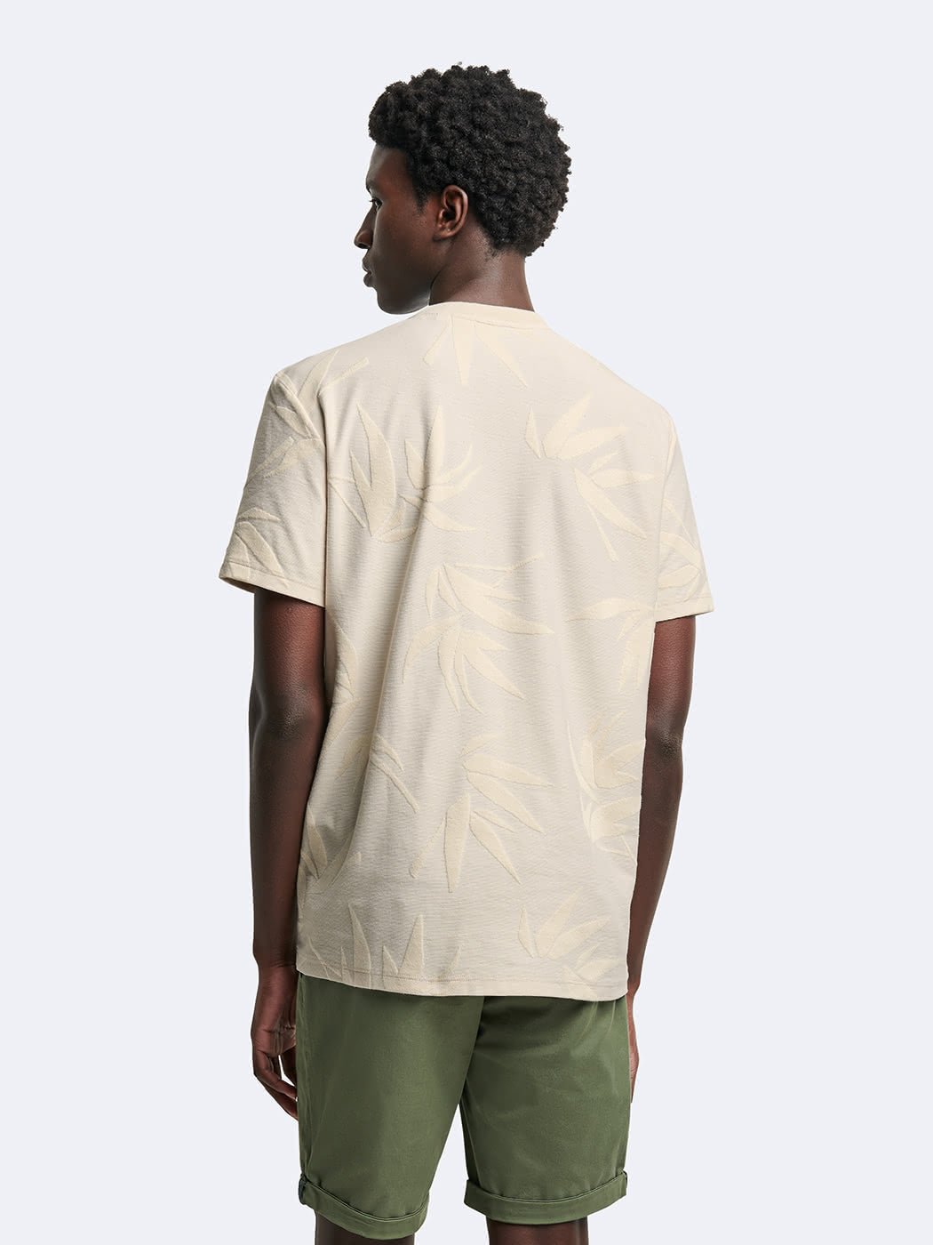 T-shirt col rond en coton fleuri - DEVRED 1902