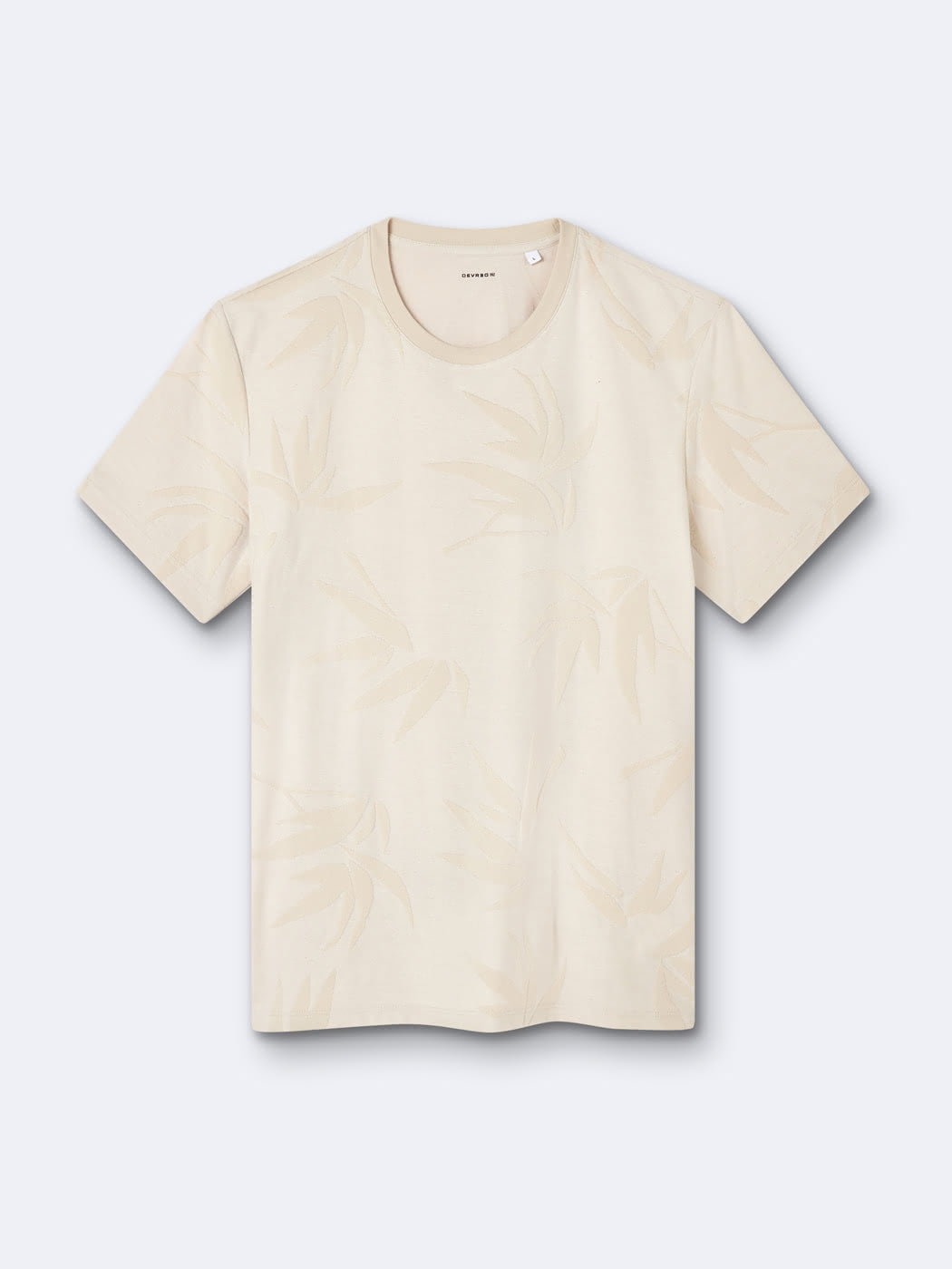 T-shirt col rond en coton fleuri - DEVRED 1902