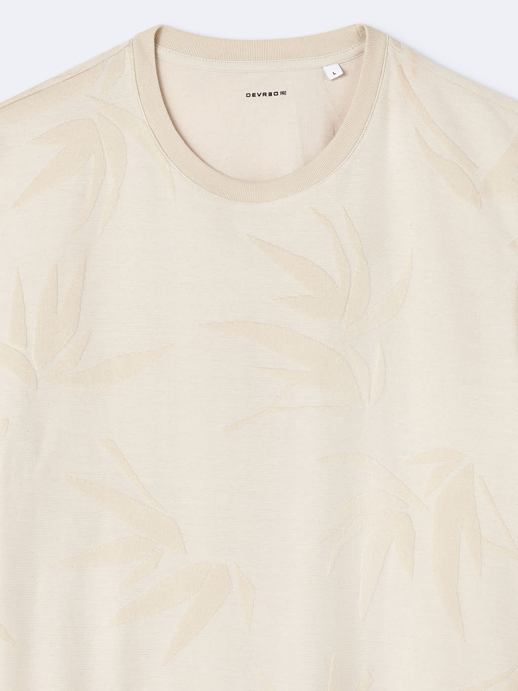 T-shirt col rond en coton fleuri - DEVRED 1902