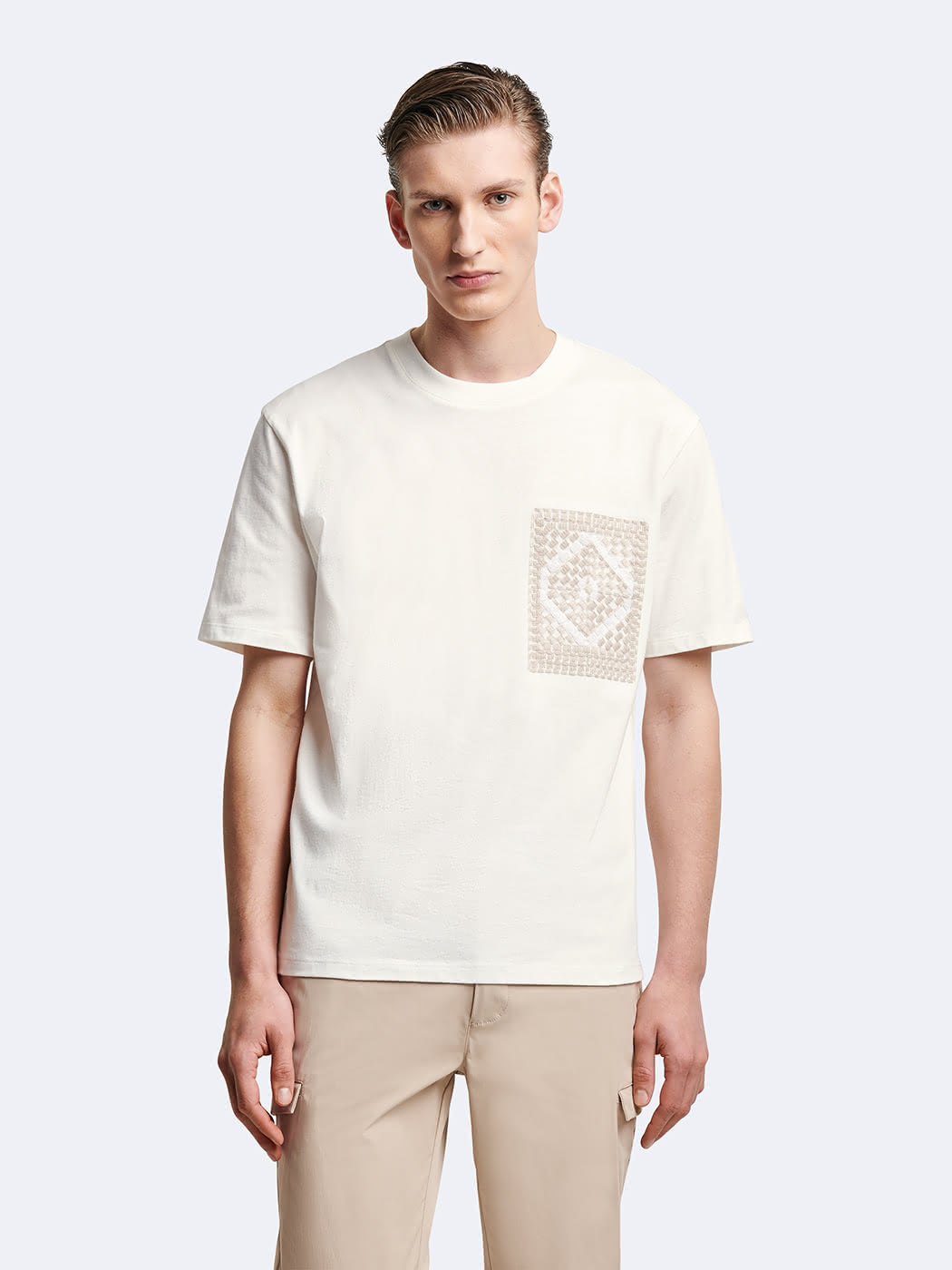 T-shirt col rond 100% coton brodé - DEVRED 1902