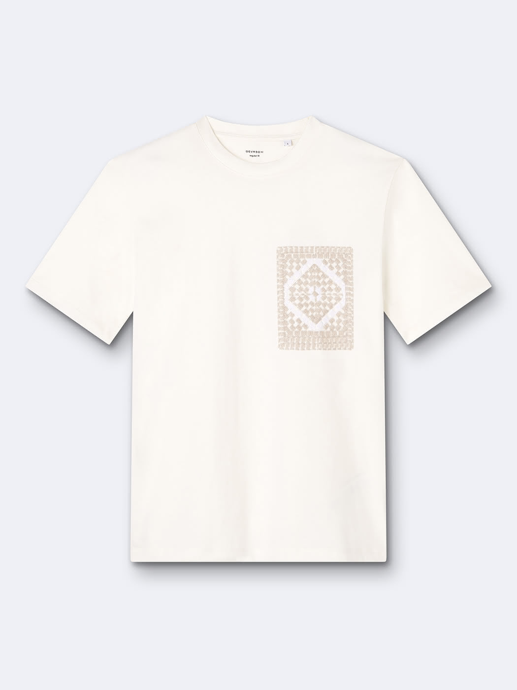 T-shirt col rond 100% coton brodé - DEVRED 1902
