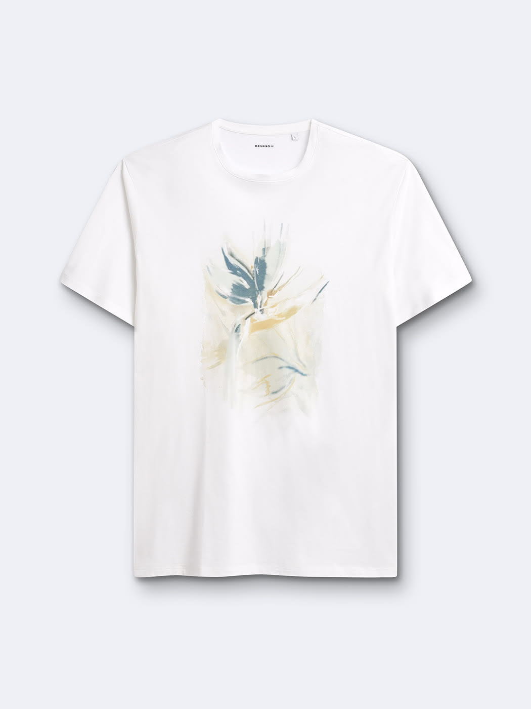 T-shirt col rond en coton à motif - DEVRED 1902
