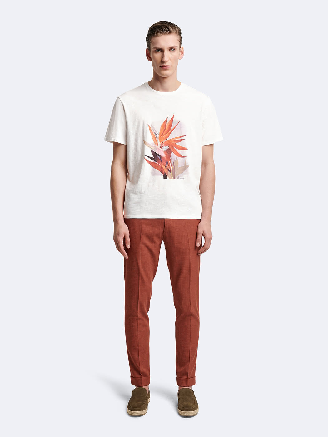 T-shirt col rond 100% coton à motif - DEVRED 1902
