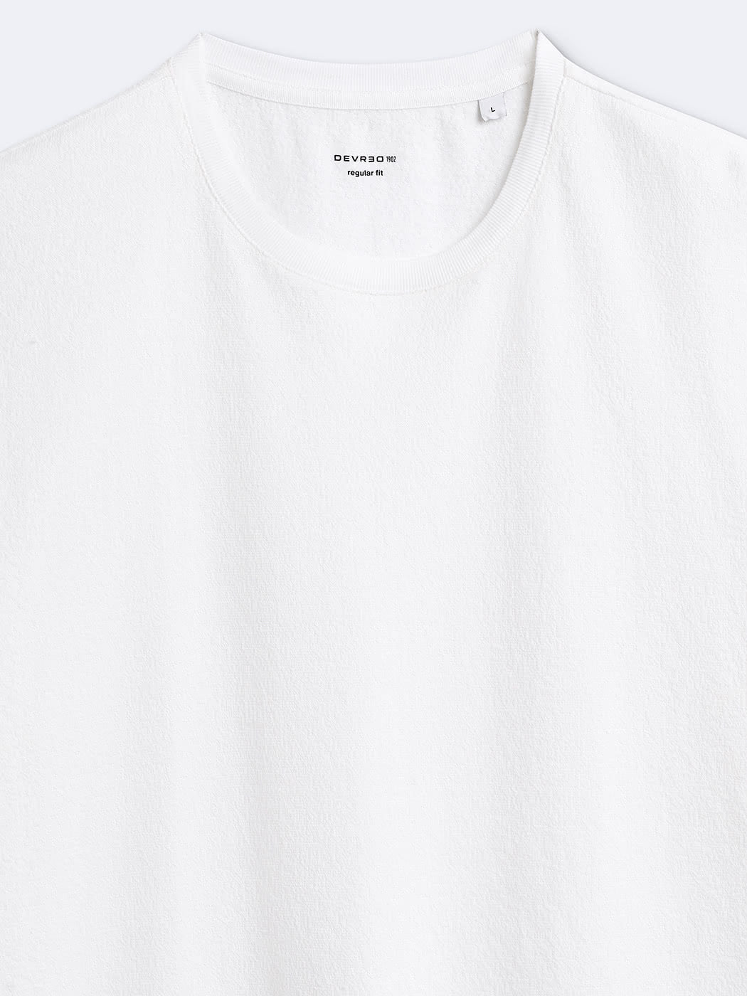 T-shirt col rond en coton éponge - DEVRED 1902