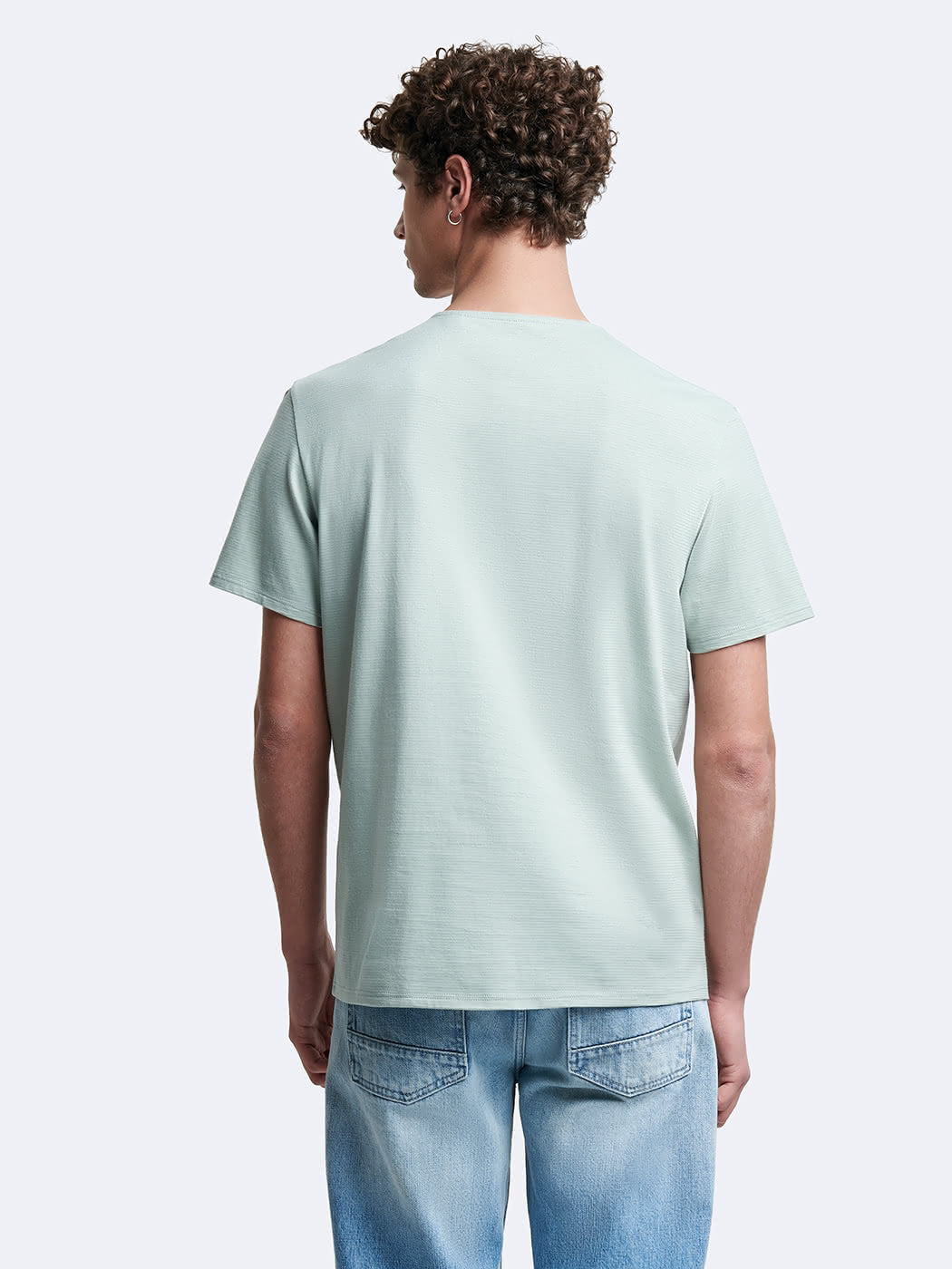 T-shirt col tunisien en coton - DEVRED 1902