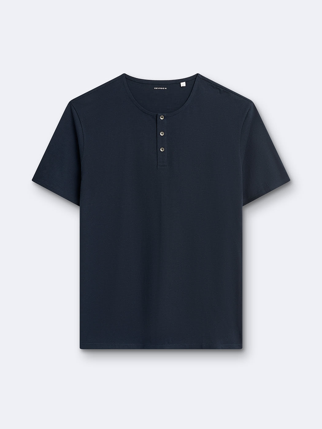 T-shirt col tunisien en coton - DEVRED 1902