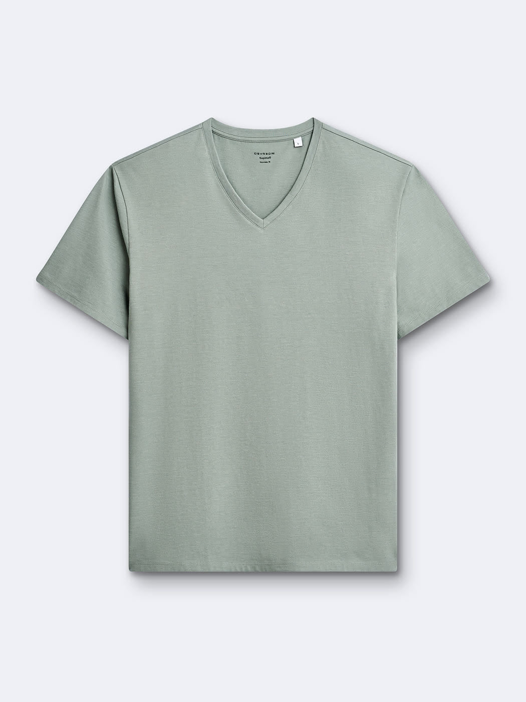 T-shirt col v en coton Supima - DEVRED 1902