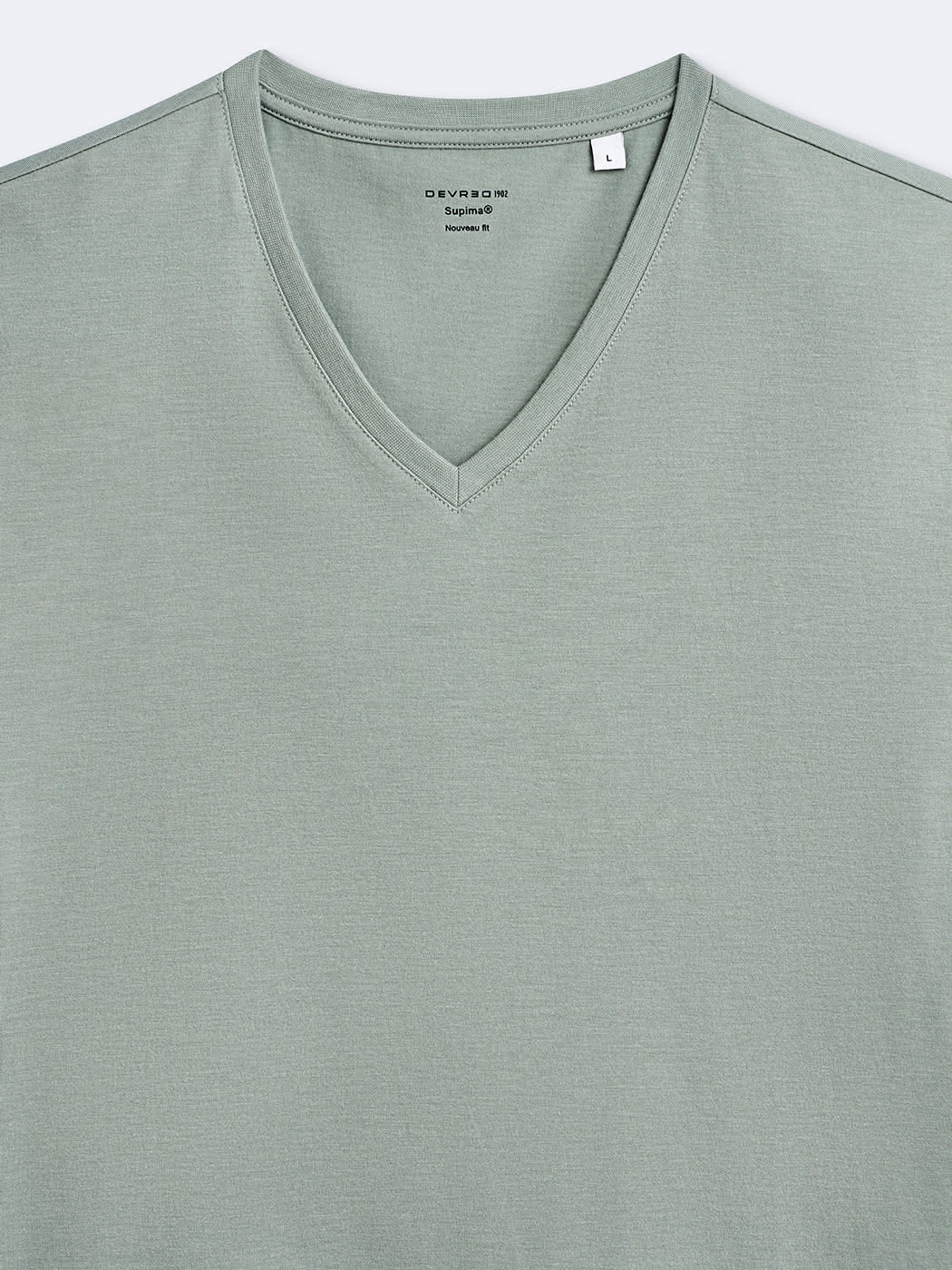 T-shirt col v en coton Supima - DEVRED 1902