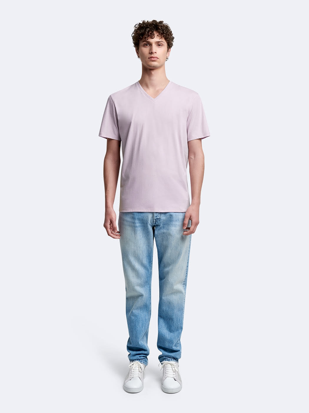 T-shirt col v en coton Supima - DEVRED 1902