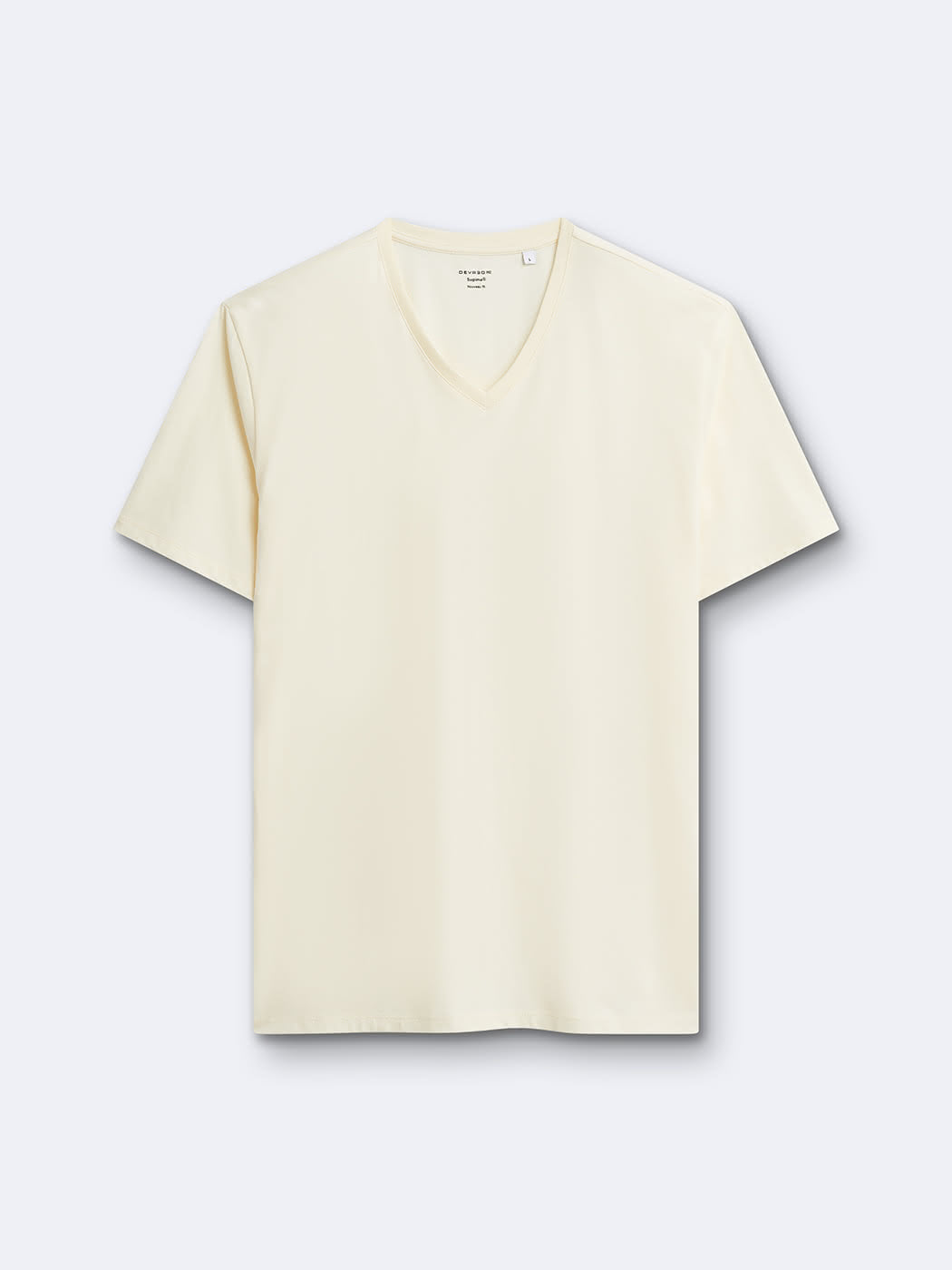 T-shirt col v 100% coton Supima - DEVRED 1902
