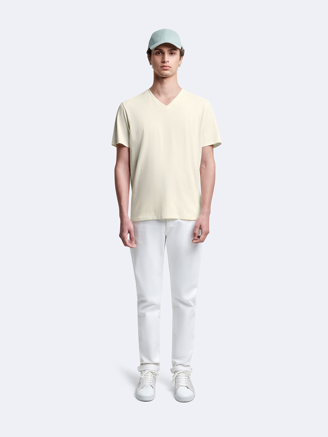 T-shirt col v 100% coton Supima - DEVRED 1902