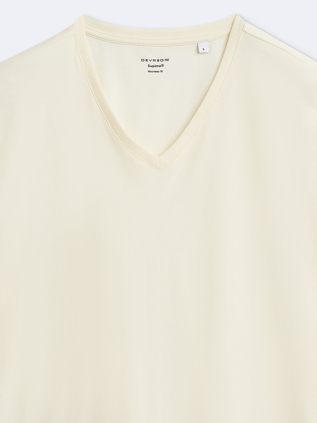 T-shirt col v 100% coton Supima - DEVRED 1902