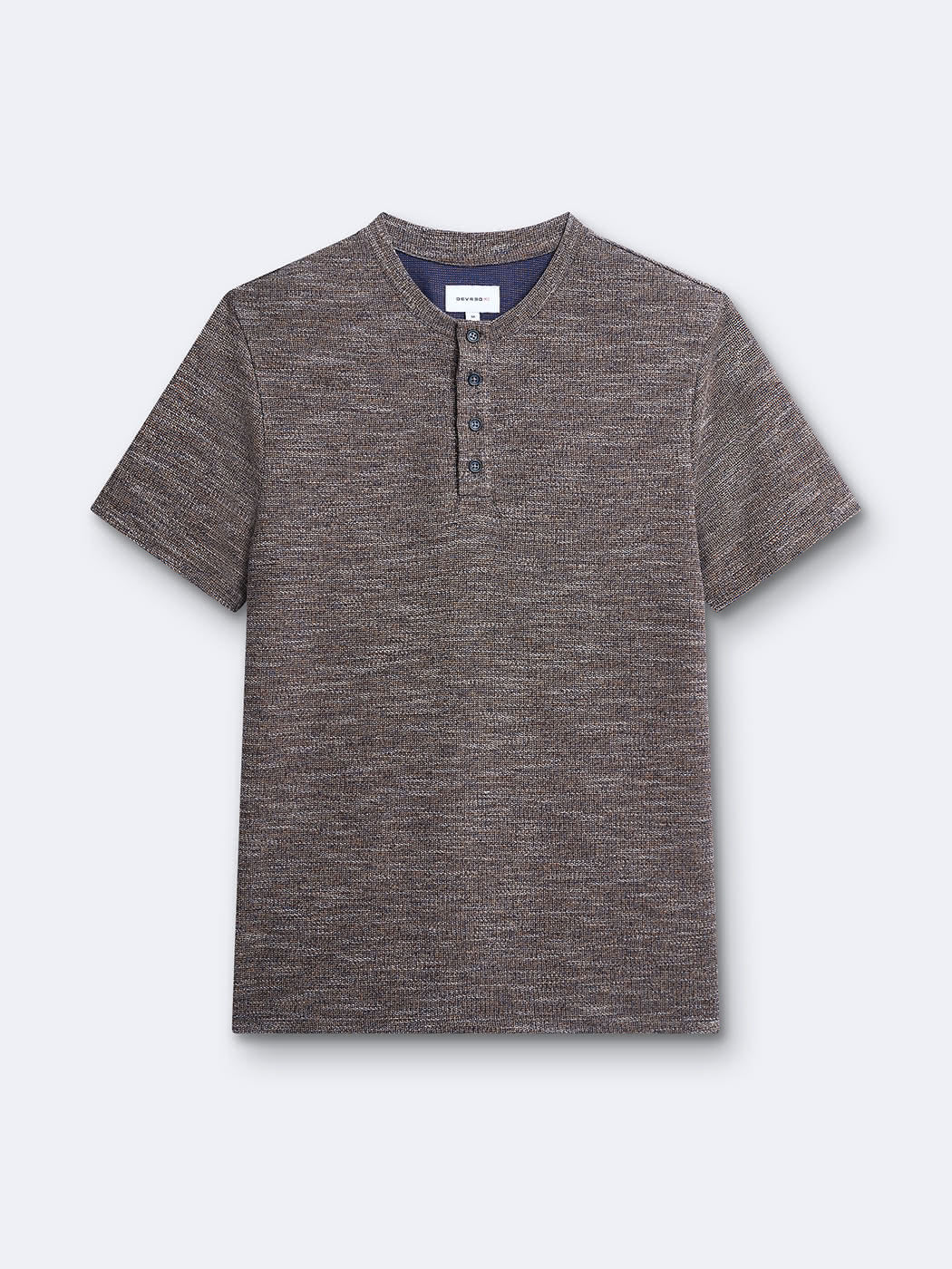 T-shirt en coton col tunisien - DEVRED 1902