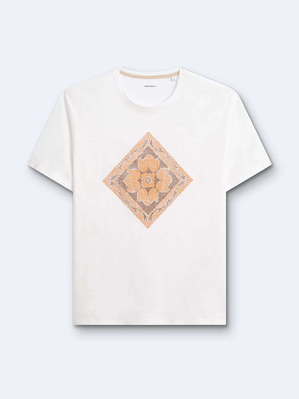 T-shirt 100% coton à motif devant - DEVRED 1902
