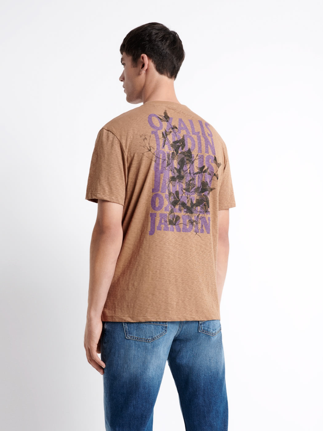 T-shirt col rond en coton texturé - DEVRED 1902