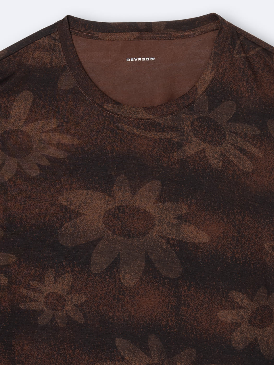 T-shirt col rond en lyocell fleuri - DEVRED 1902