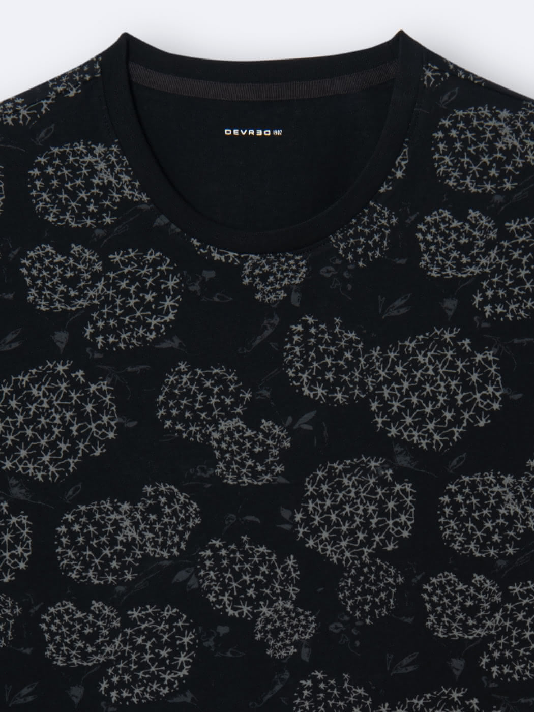 T-shirt col rond en coton en conversion - DEVRED 1902