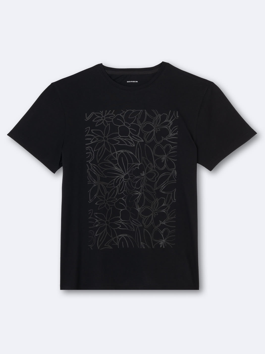 T-shirt col rond en coton fleuri - DEVRED 1902