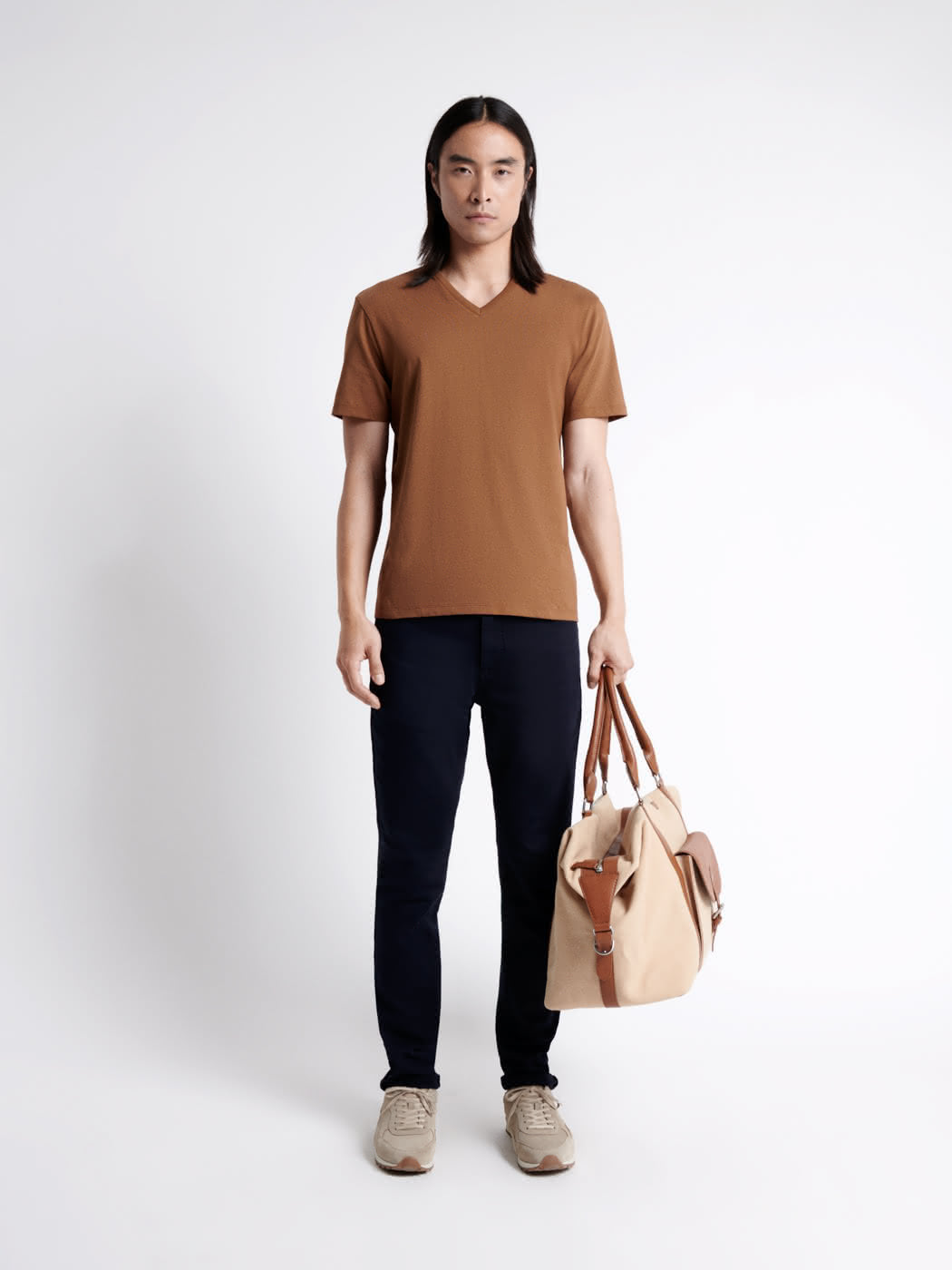 T-shirt col v 100% coton - DEVRED 1902