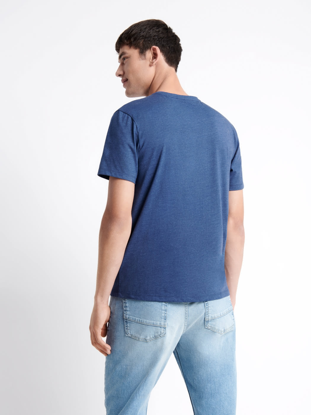 T-shirt col v en matière recyclée - DEVRED 1902