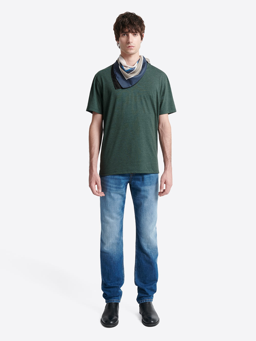T-shirt col v en matière recyclée - DEVRED 1902