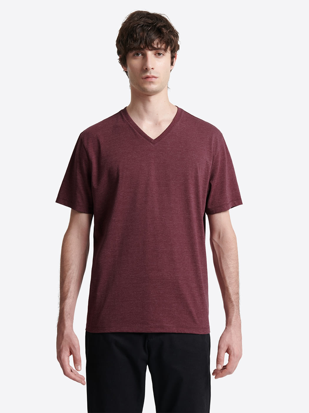 T-shirt col v en matière recyclée - DEVRED 1902
