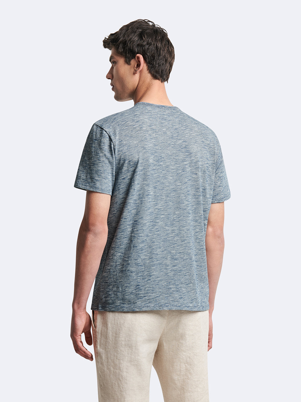 T-shirt col rond 100% coton faux-uni - DEVRED 1902