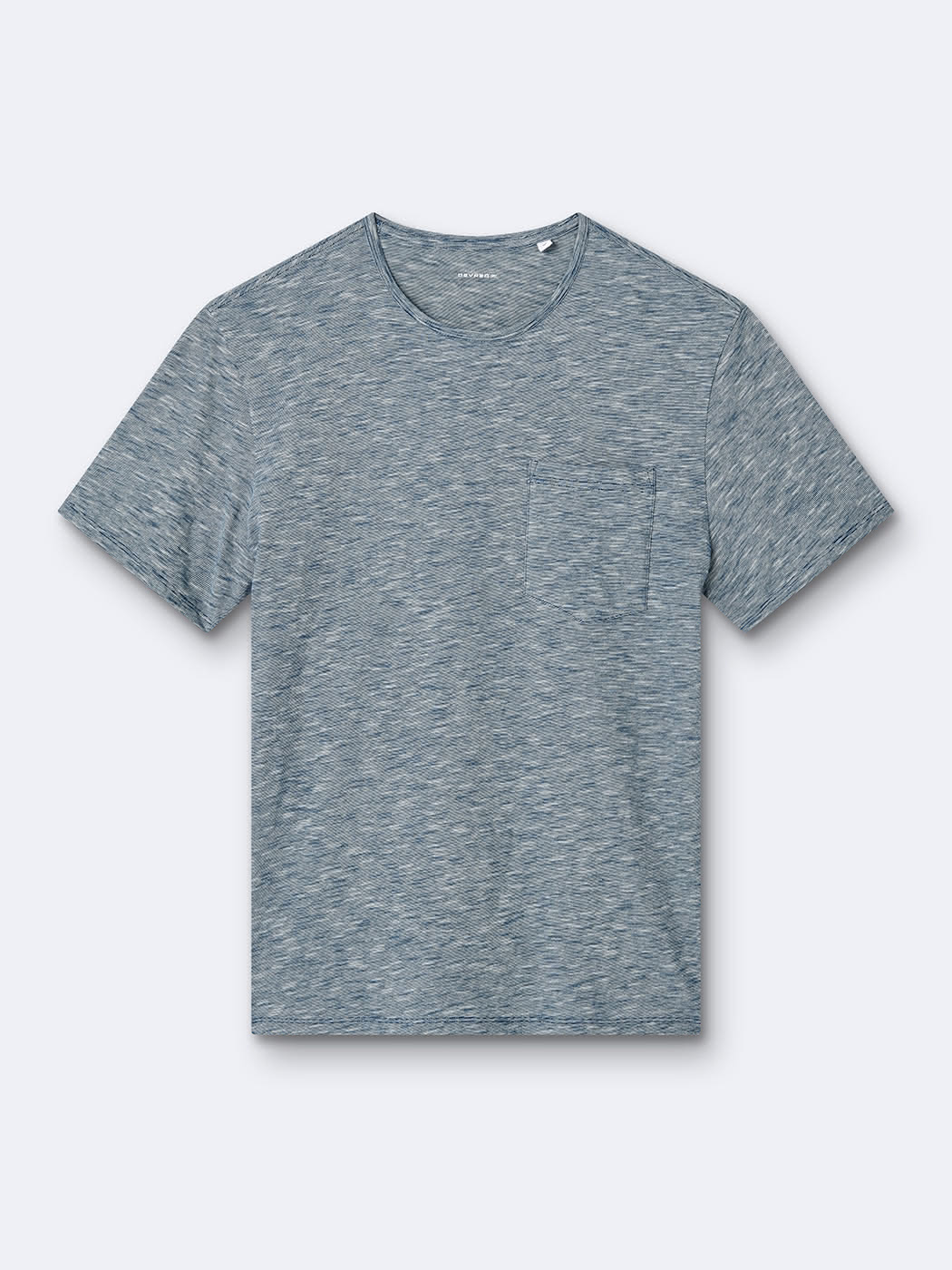 T-shirt col rond 100% coton faux-uni - DEVRED 1902
