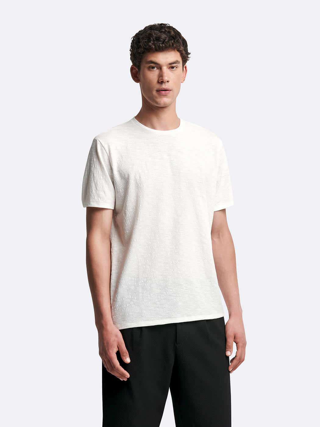 T-shirt col rond jacquard - DEVRED 1902