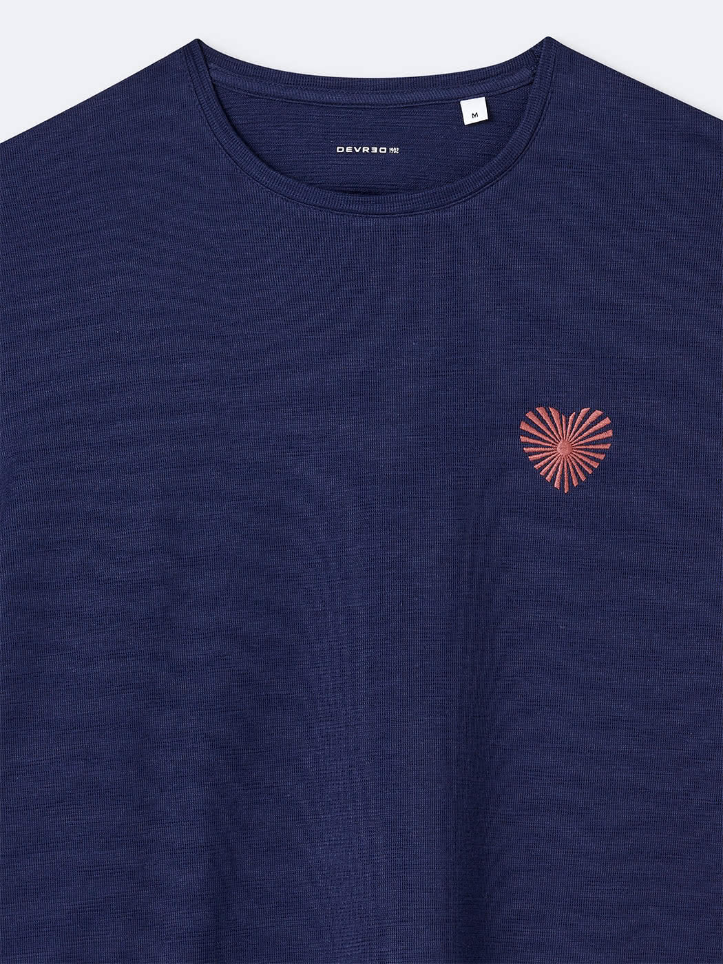 T-shirt col rond 100% coton brodé - DEVRED 1902