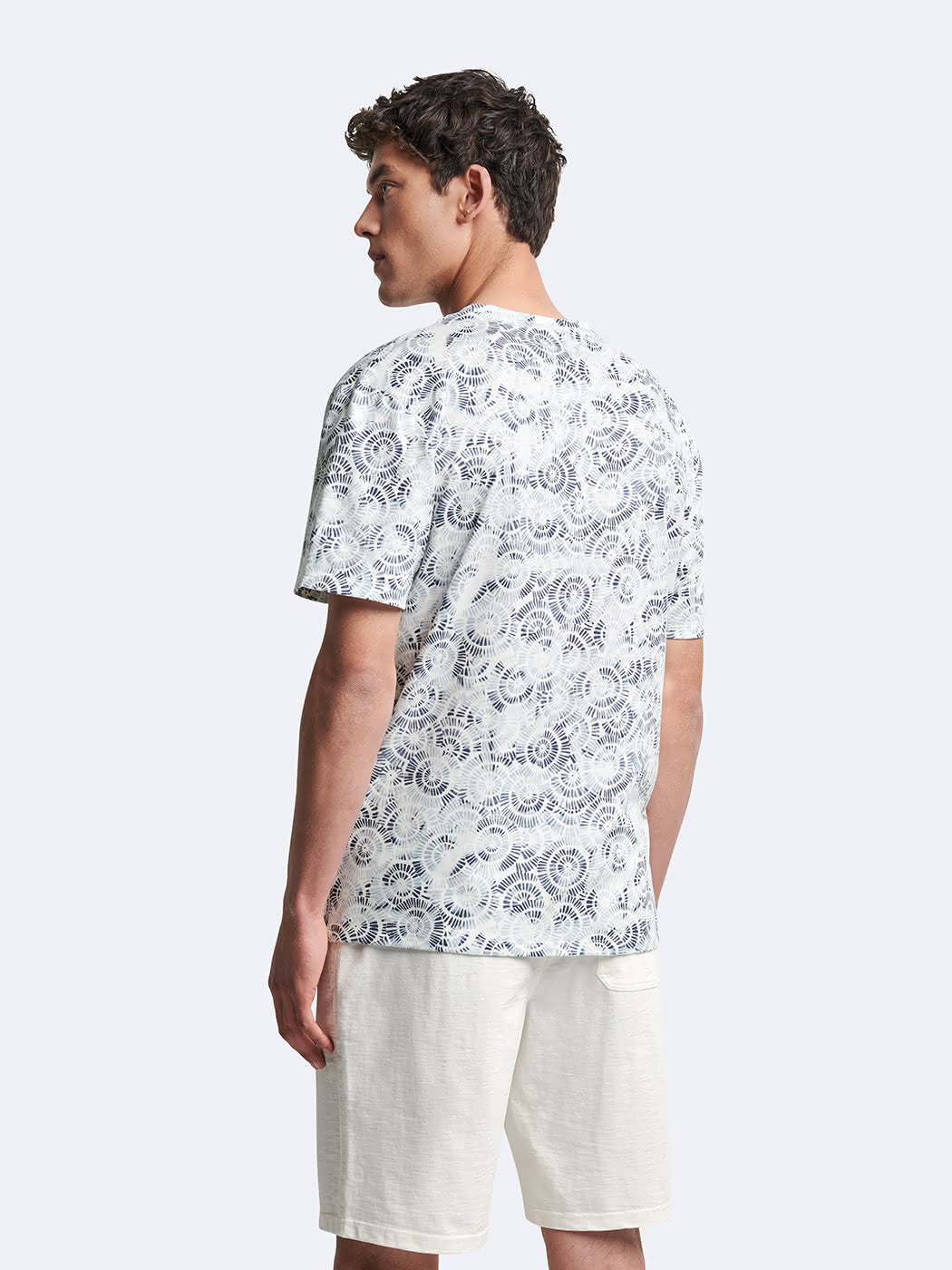 T-shirt col rond en coton fantaisie - DEVRED 1902