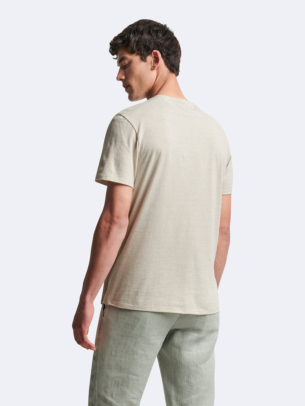 T-shirt col rond en coton faux-uni - DEVRED 1902