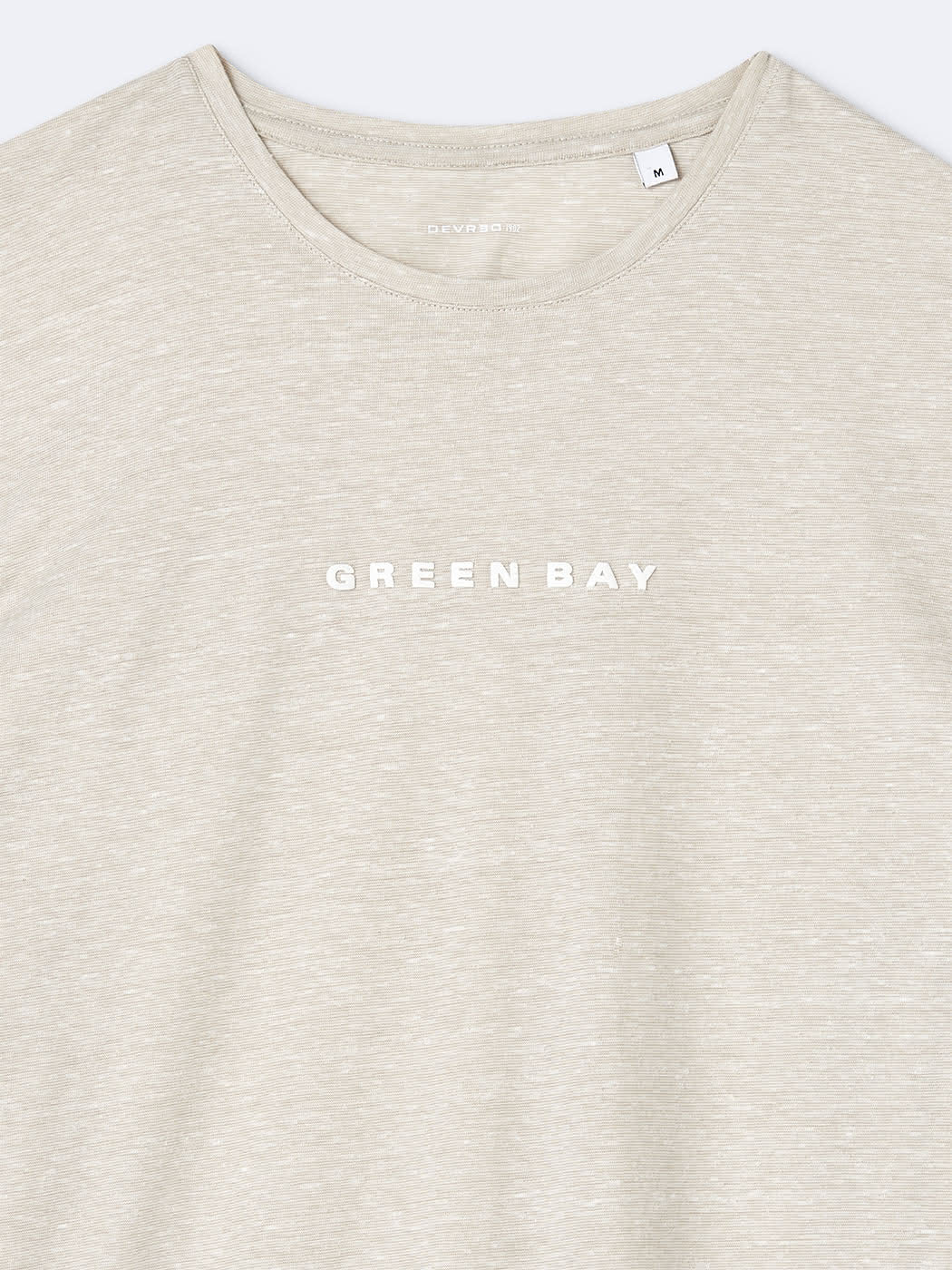 T-shirt col rond en coton faux-uni - DEVRED 1902