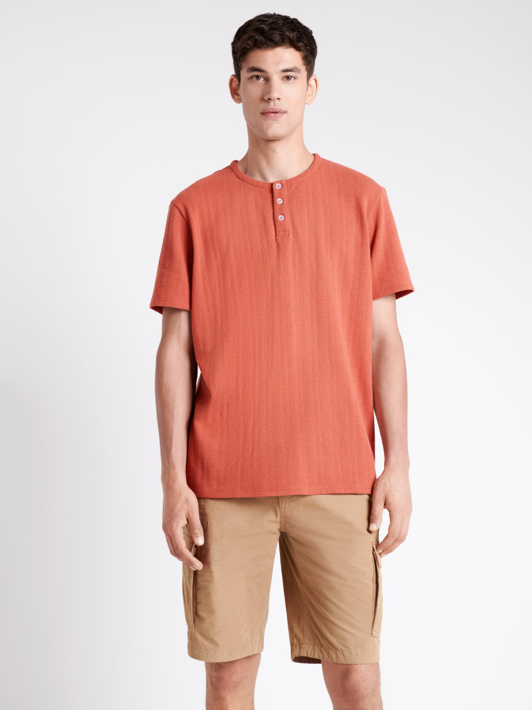 T-shirt col tunisien en poly-coton - DEVRED 1902