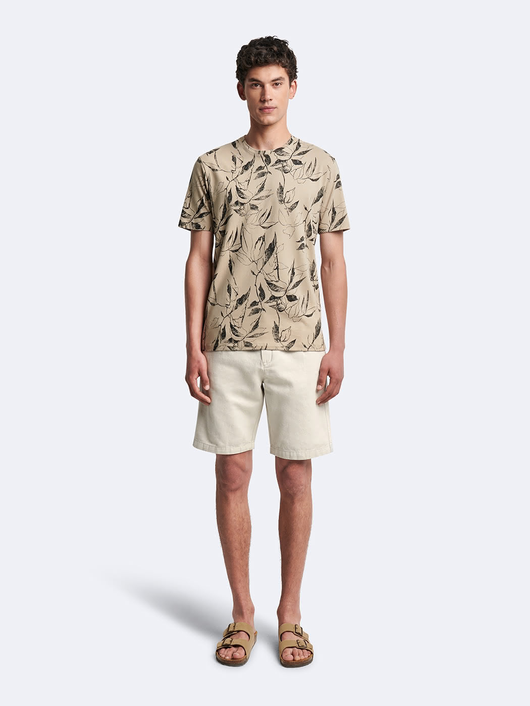 T-shirt col rond 100% coton fleuri - DEVRED 1902