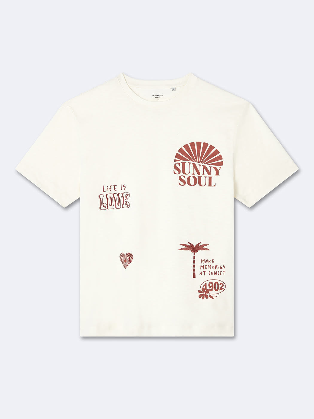 T-shirt col rond regular 100% coton - DEVRED 1902
