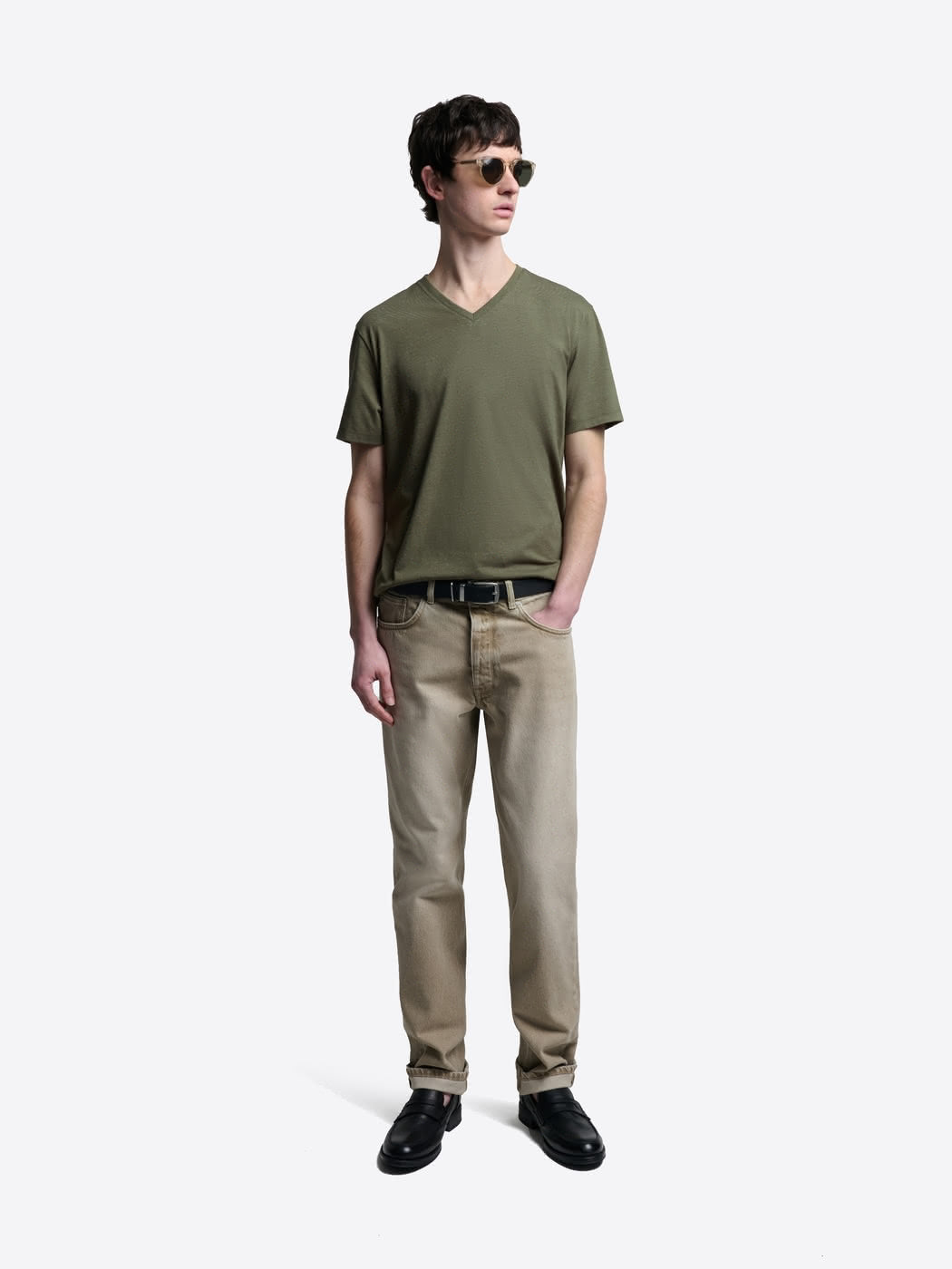 T-shirt col V en coton Supima® - DEVRED 1902