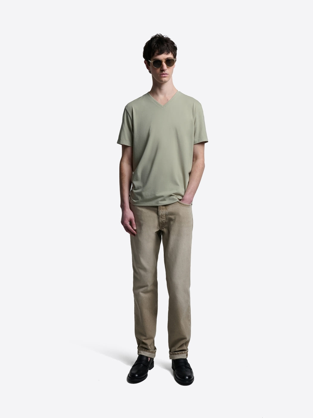 T-shirt col V en coton Supima® - DEVRED 1902